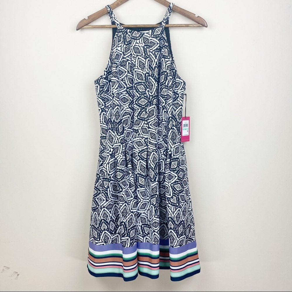 Vince Camuto fit flair cocktail dress